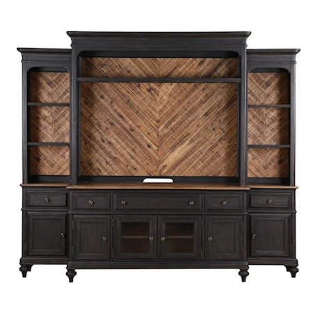 Entertainment Wall Unit with Display Touch Lighting